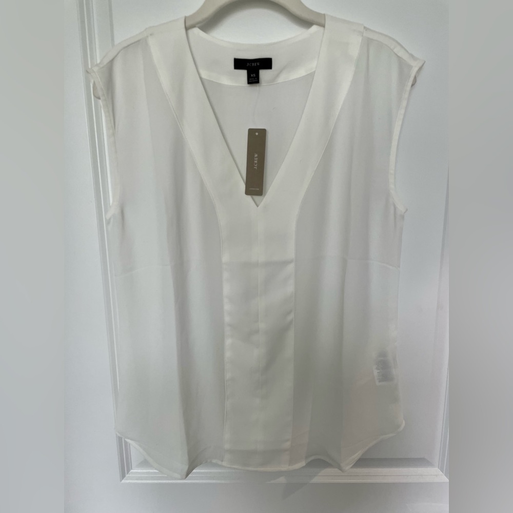 J. Crew Sleeveless Top - Ivory - XS - NWT